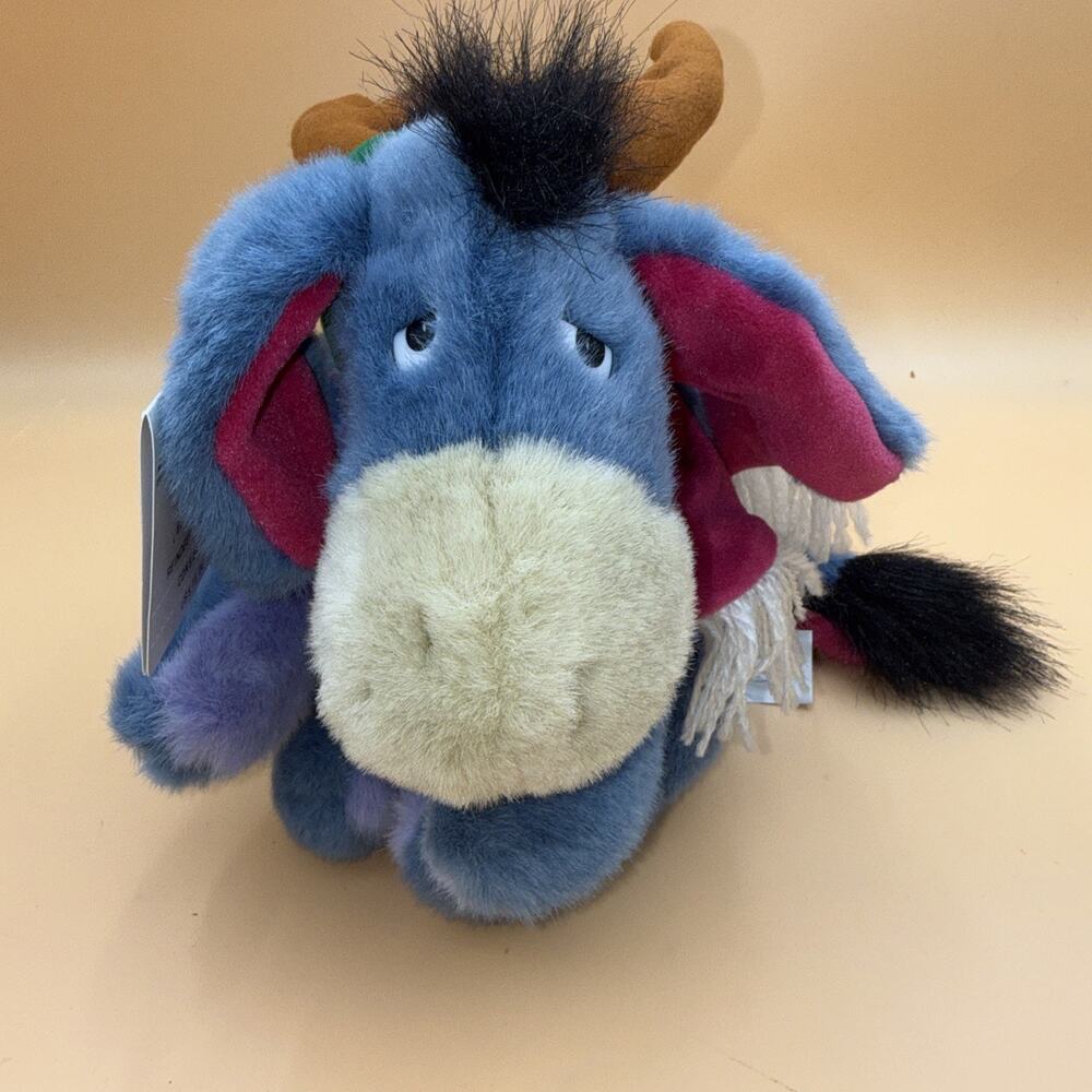 Reindeer Eeyore Disney Store Exclusive Winnie The Pooh/Antlers 10” Vintage Plush